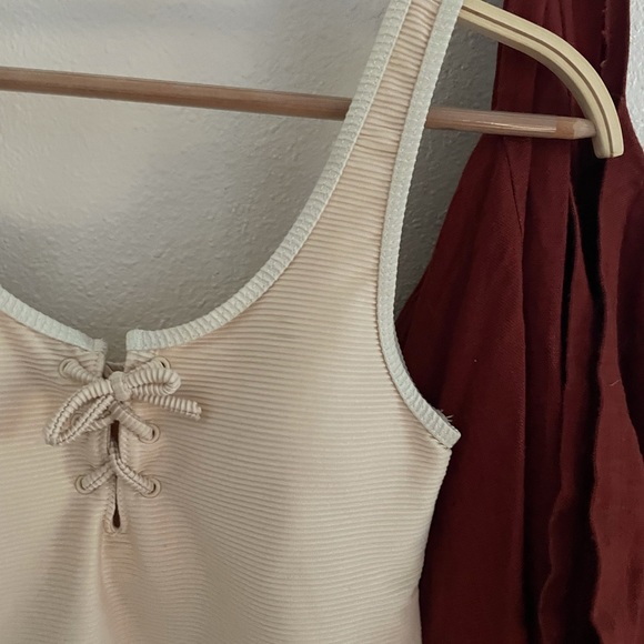 NWT Rylee + Cru One Piece Ribbed Swimsuit - Picture 5 of 12